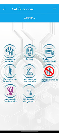 Alarmas Grupo Item Screen 2