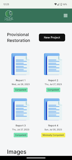 Android application Jade Courses screenshort