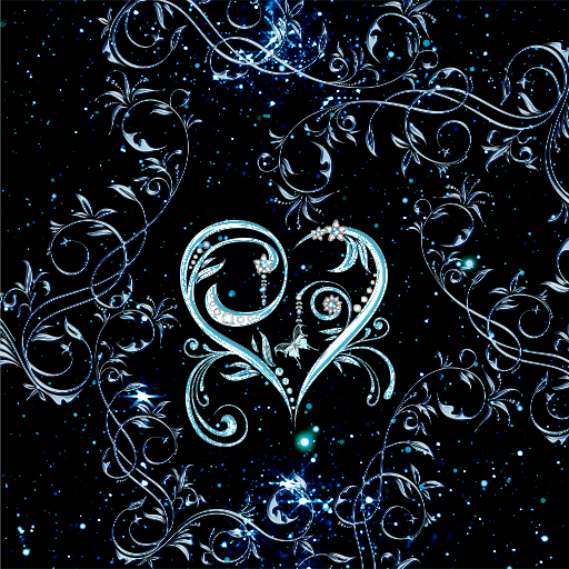 Silver Metal Heart - Wallpaper logo