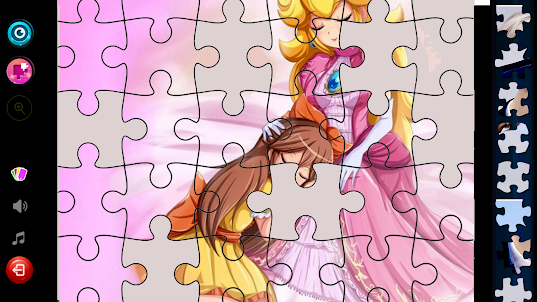 Princess Peach puzzel Game
