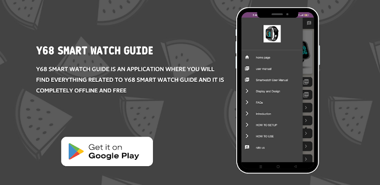 Y68 Smart Watch Guide - 1 - (Android)