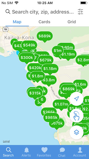 Android application Kona Home Finder screenshort