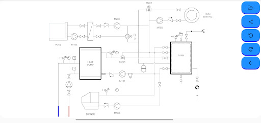 Android application Hydraulic schemes screenshort