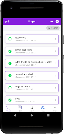 Android application persvragenMonitor screenshort