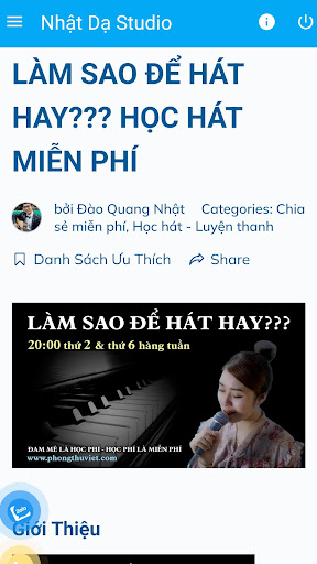 Android application Nhật Dạ Studio screenshort