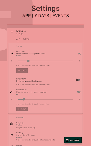 Everyday | Calendar Widget - Productivity - apps
