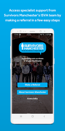 Android application Survivors Manchester Referral screenshort