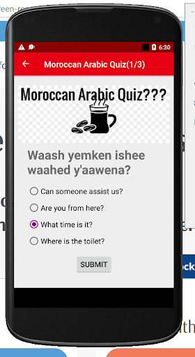 Moroccan Arabic Quiz Pro Screen 3
