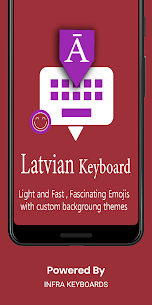 Latvian English Keyboard : Infra Keyboard 1