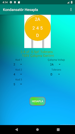 Kondansatör Hesapla Screenshot 2 - AppWisp.com