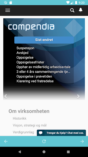 Android application Compendia + screenshort