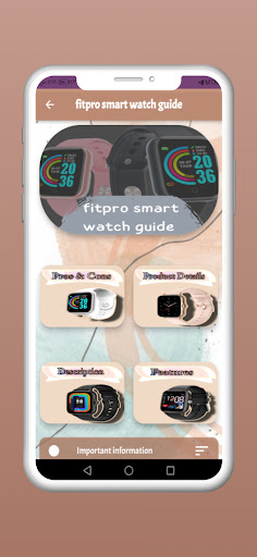 Fitpro smart watch guide Screen 2