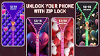 screenshot of Heart Zipper Screen Lock App