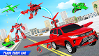 screenshot of Flying Prado Car Robot Game