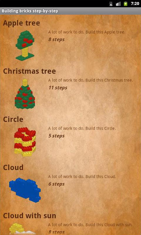 Building bricks step-by-step - 3.10 - (Android)