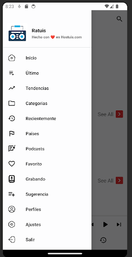 Android application Ratuis screenshort