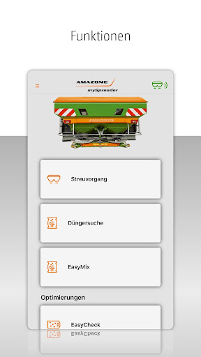Android application mySpreader screenshort