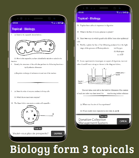 Biology; form 1-4 topicals. Screen 3