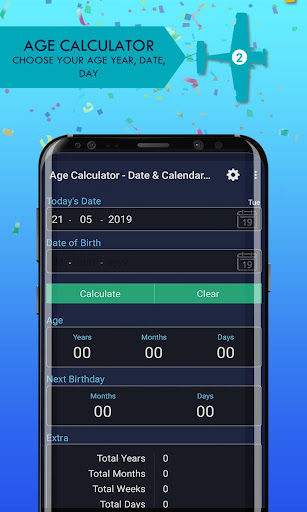 Android application Age Calculator - Date & Calend screenshort