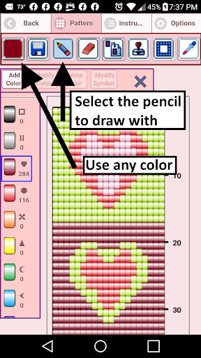 Bead Loom Pattern Creator Screen 2