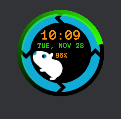 Android application Homyak Watchface screenshort