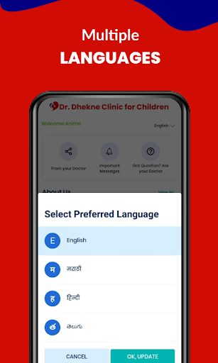 Dr. Dheknes Clinic App Screen 3