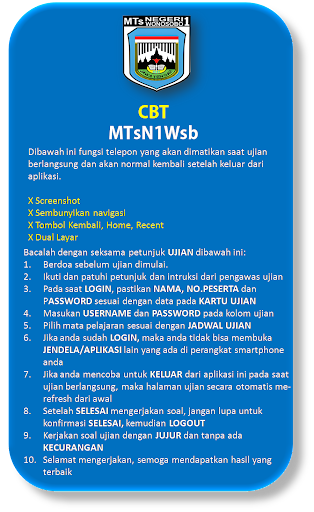 Android application CBT MTsN1Wsb screenshort