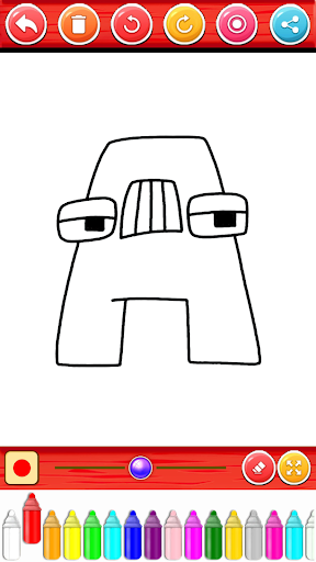 Android application Alphabet Lore Coloring Book screenshort