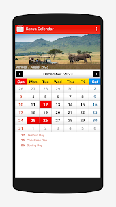 Kenya Calendar 2023