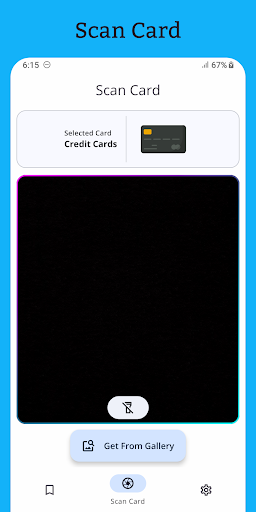 Android application SnapCard - Card Number Scanner screenshort