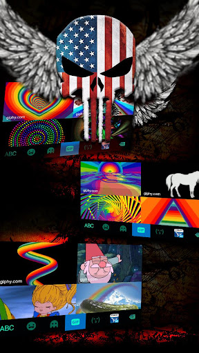 American Skull Mask Keyboard T screenshot 3