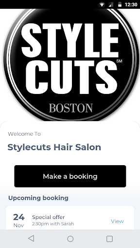Android application Stylecuts Hair Salon screenshort
