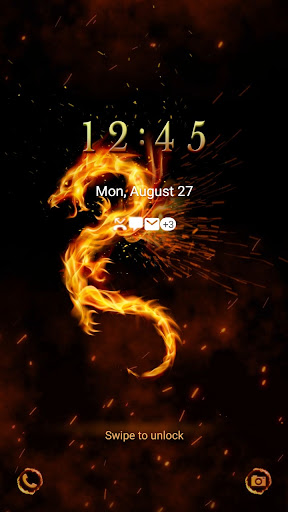 Android application 4K Wallpaper HD - Red Fire Dra screenshort