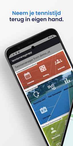 Android application Tennismanager.be screenshort