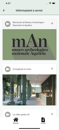 Museo Nazionale Aquileia LIS Screen 2