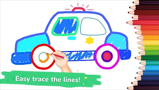 Dạy Bé Vẽ Tranh Tô Màu Xe Ô Tô - Ứng Dụng Trên Google Play