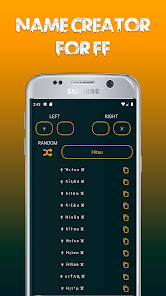 Captura de Pantalla 3 Creador de nombres para Free F android