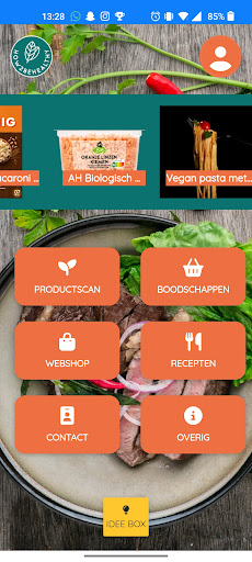 Android application How2behealthy app gezond eten screenshort