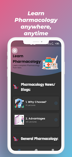 Screenshot of Learn Pharmacology (Offline)