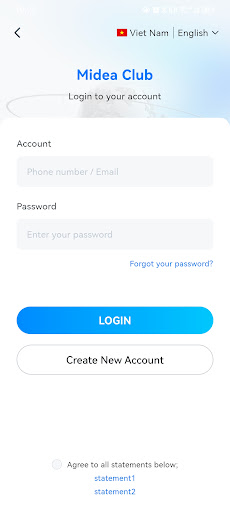 Android application Midea Club screenshort