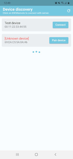 BT Remote App Screen 2