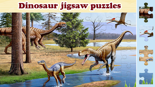Android application T-Rex Dinosaur Jigsaw Puzzles screenshort