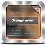 Orange neon GO SMS icon