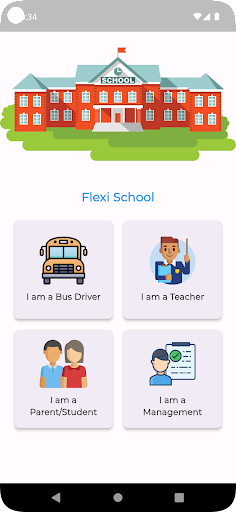 Android application Flexi School screenshort