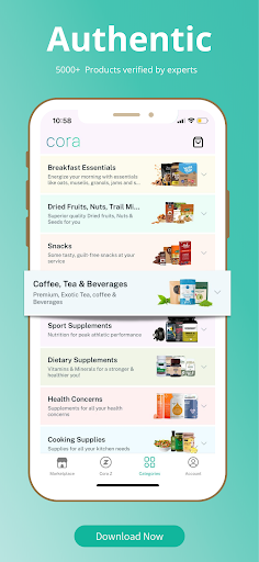 Cora Health - Shop healthy Screen 2