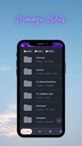 Android application VidKr - Hide Your Gallery screenshort