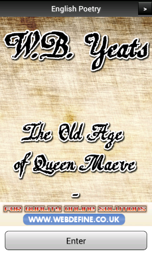 Android application W.B. Yeats - Two Poems screenshort