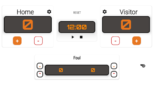 Basketball ScoreBoard Screen 2