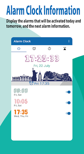 Android application Practical Alarm Clock screenshort