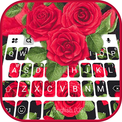 Beautiful Roses Keyboard Theme logo